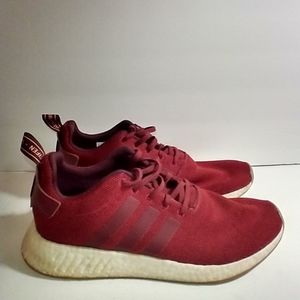 Adidas NMD R2 Collegiate Burgundy 2018 Shoes Men's sz 11.
